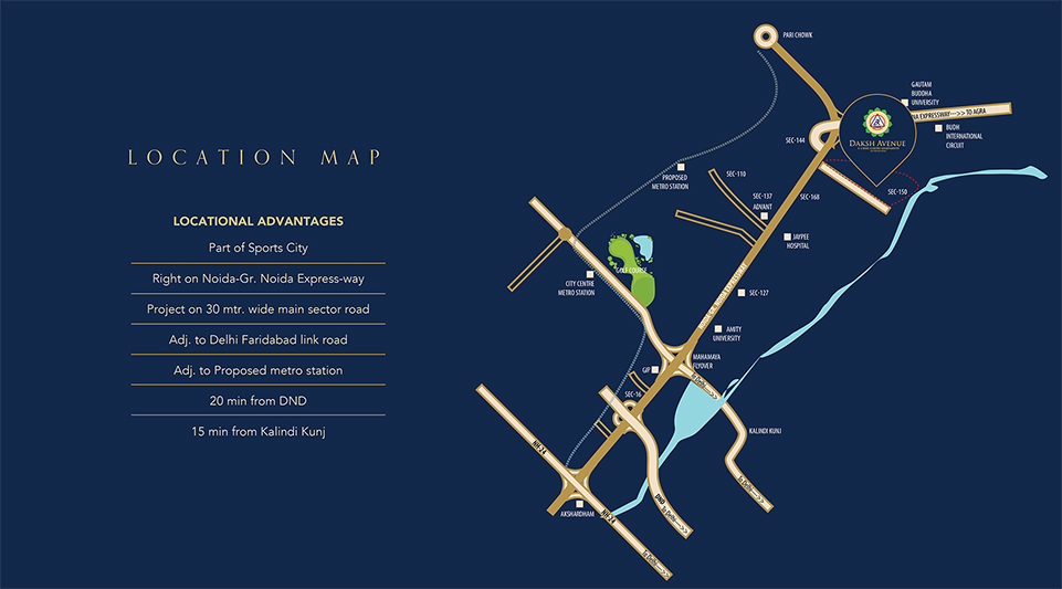 Ace Divino Location Map Samridhi daksh Avenue Location Map